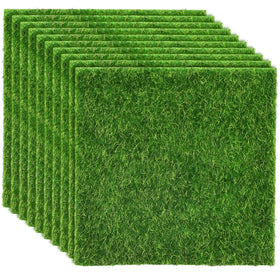 Shindel fake grass panel 6x6 for lifelike tabletop decor and crafts