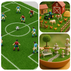 Shindel waterproof grass turf 6x6 durable for reuse in crafts and décor