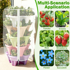 ShineSirius universal-fit design fits most multi-layer vertical planters