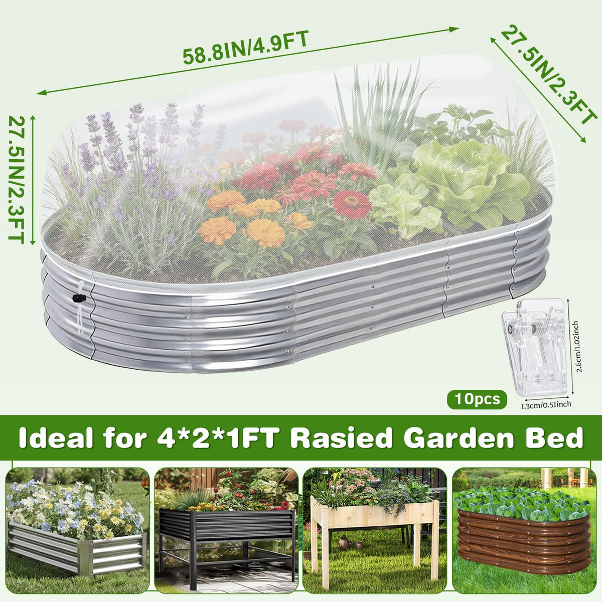 ShineSirius ultra-fine 60-mesh netting blocks tiny pests while letting light through