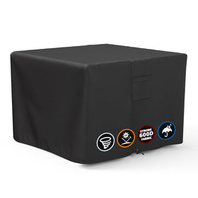 SHINESTAR square fire pit cover for 28-30 inch pits protects against rain and debris.