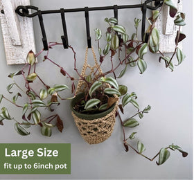 Shineloha durable 4mm cord ensures sturdy wall planter construction