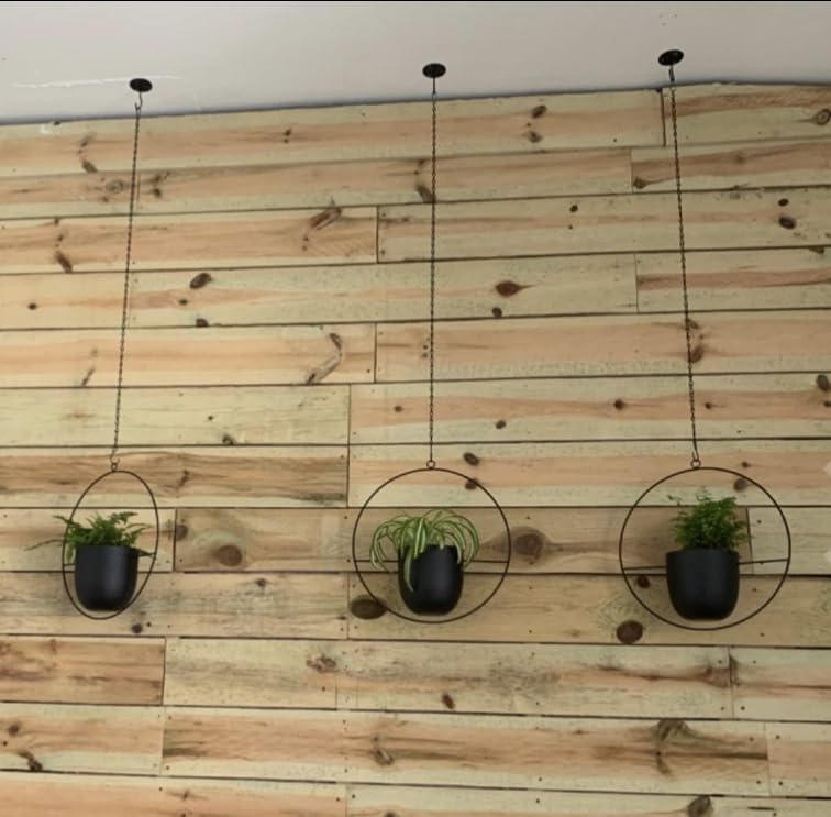 Shineloha hanging planter ideal indoor plant display on walls.