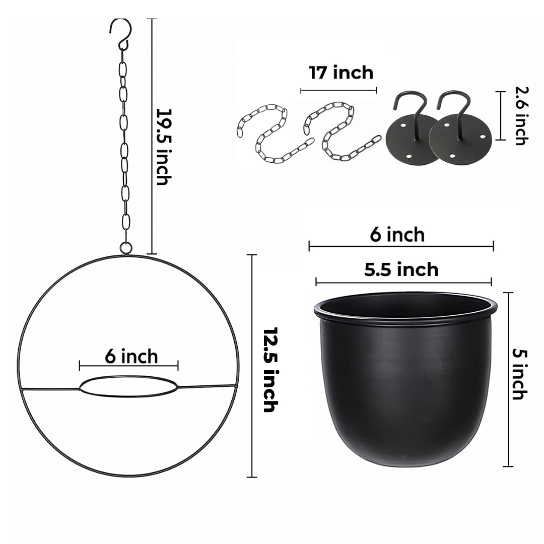 Shineloha hanging planter modern minimalist design enhances any room.