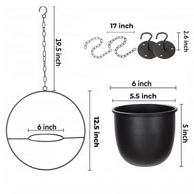 Shineloha hanging planter modern minimalist design enhances any room.