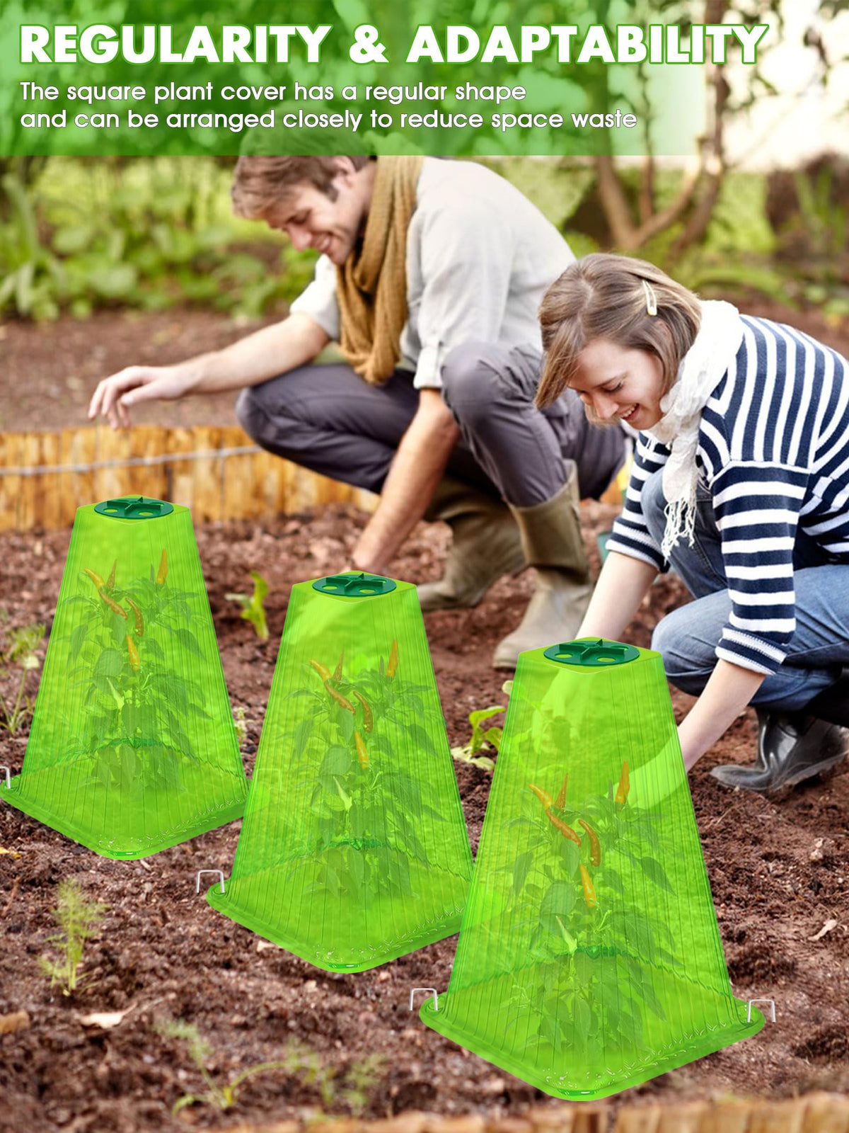 ShineSirius easy installation supports quick setup over plants and beds.