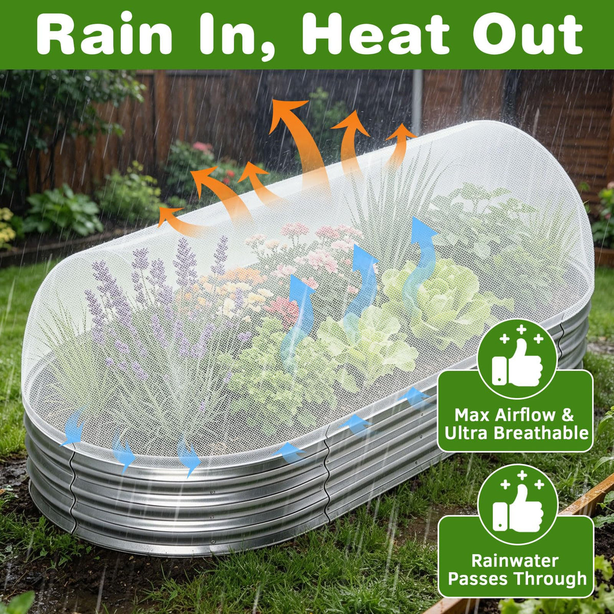 ShineSirius premium polyethylene material resists UV and weather fading