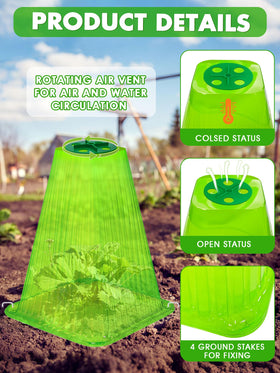 ShineSirius rotary vent topper allows adjustable airflow for healthy growth.