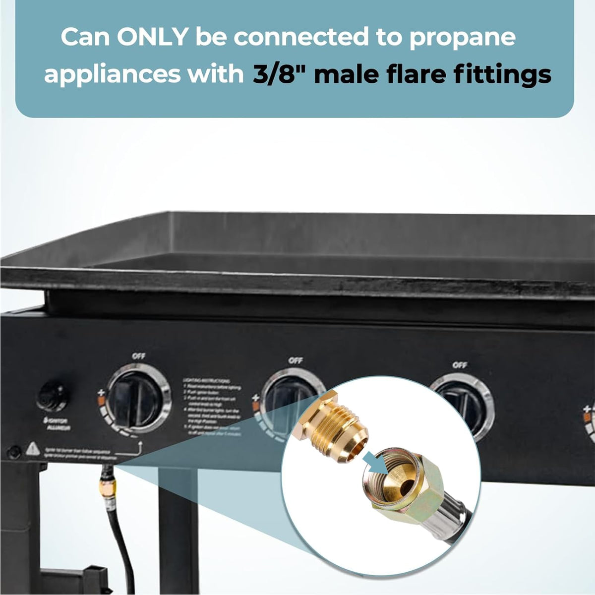 SHINESTAR 5-8 swivel nut connection enables easy hand installation.