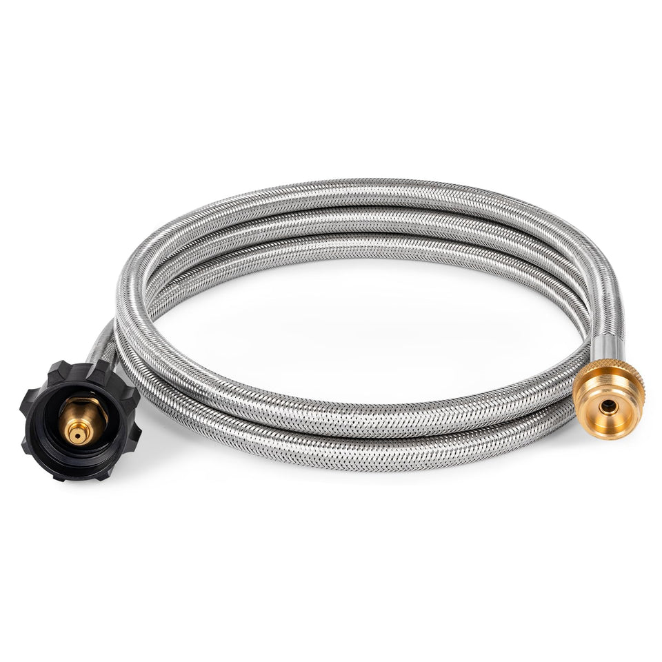 SHINESTAR 6ft propane hose adapter for Coleman stoves enabling longer cooking sessions.