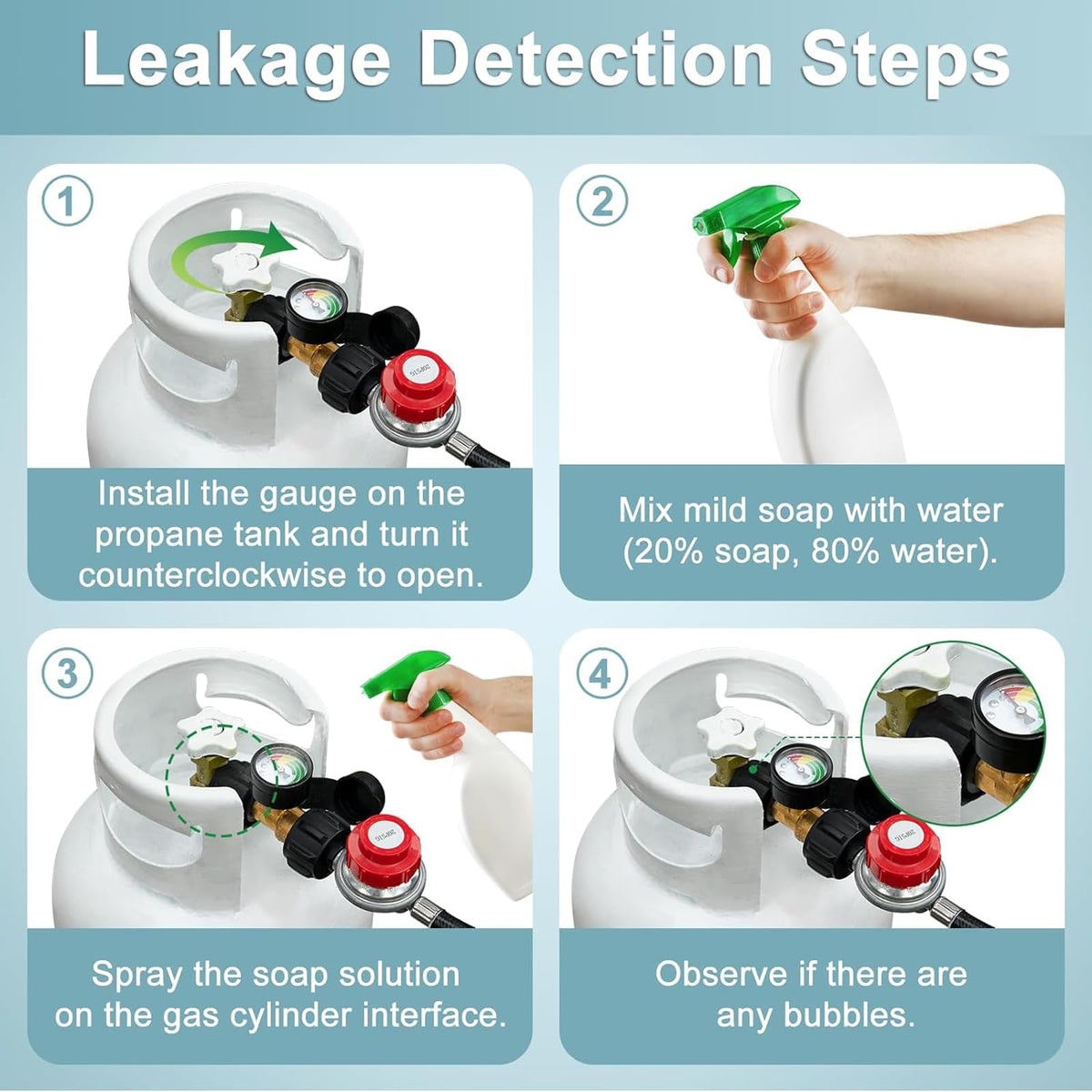 SHINESTAR CSA-certified regulator ensures safe propane setup