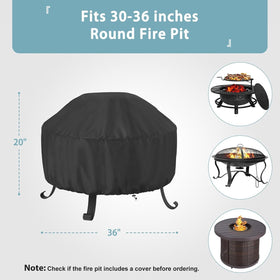 SHINESTAR windproof round cover uses a drawstring for secure fit.