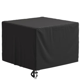 SHINESTAR square fire pit cover fits 28-32 inch pits to protect outdoor tables