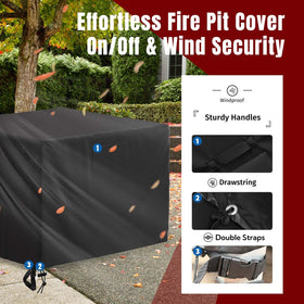 SHINESTAR windproof buckles secure the cover on windy patio evenings