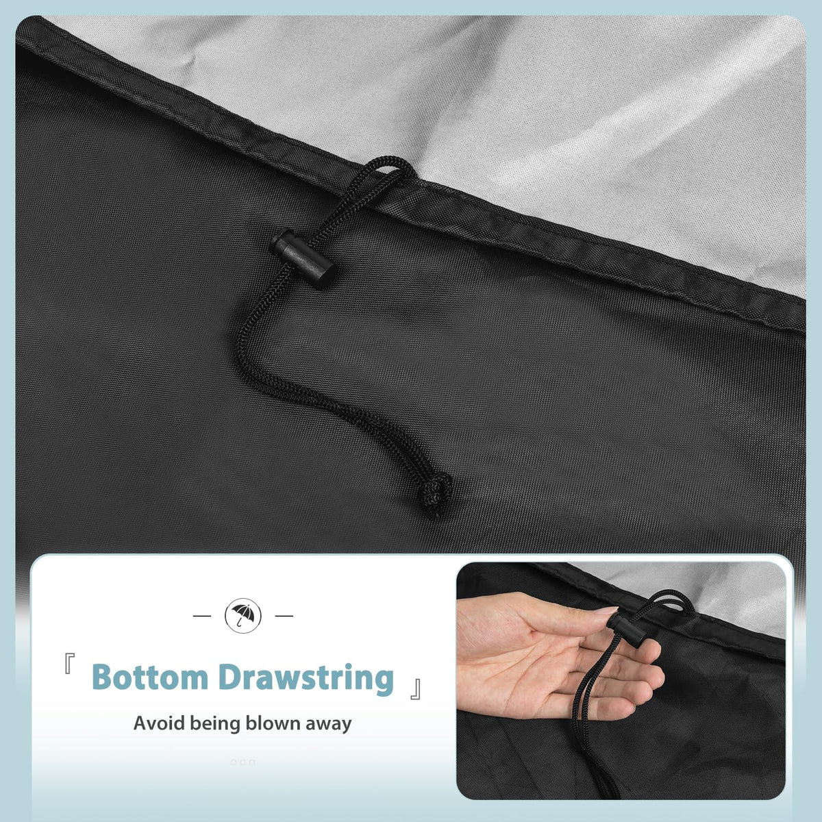SHINESTAR windproof design keeps the cover in place