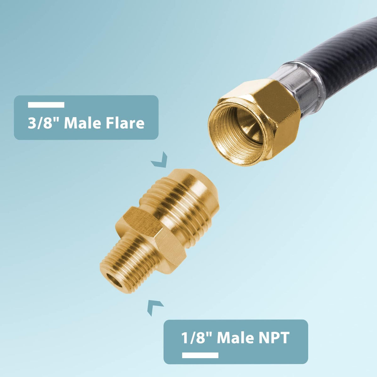SHINESTAR five-foot propane hose ready for large outdoor setups