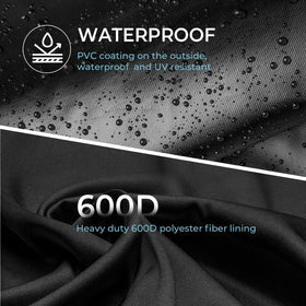 Full-length zipper allows easy on/off of the SHINESTAR grill cover.