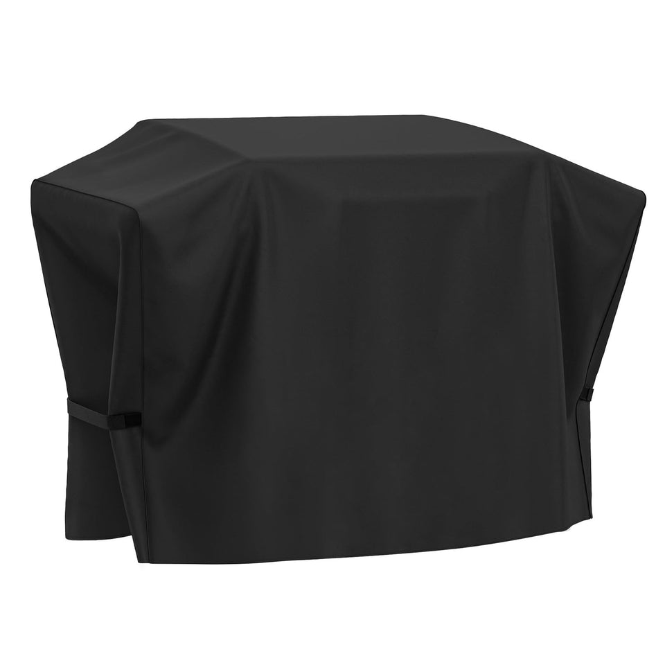 SHINESTAR griddle cover installed on a 36-inch Blackstone with hood for snug protection