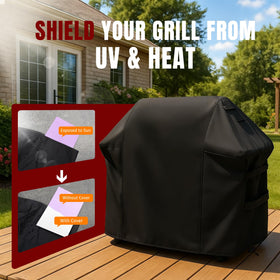 SHINESTAR air vents promote airflow to reduce moisture around Weber Spirit.