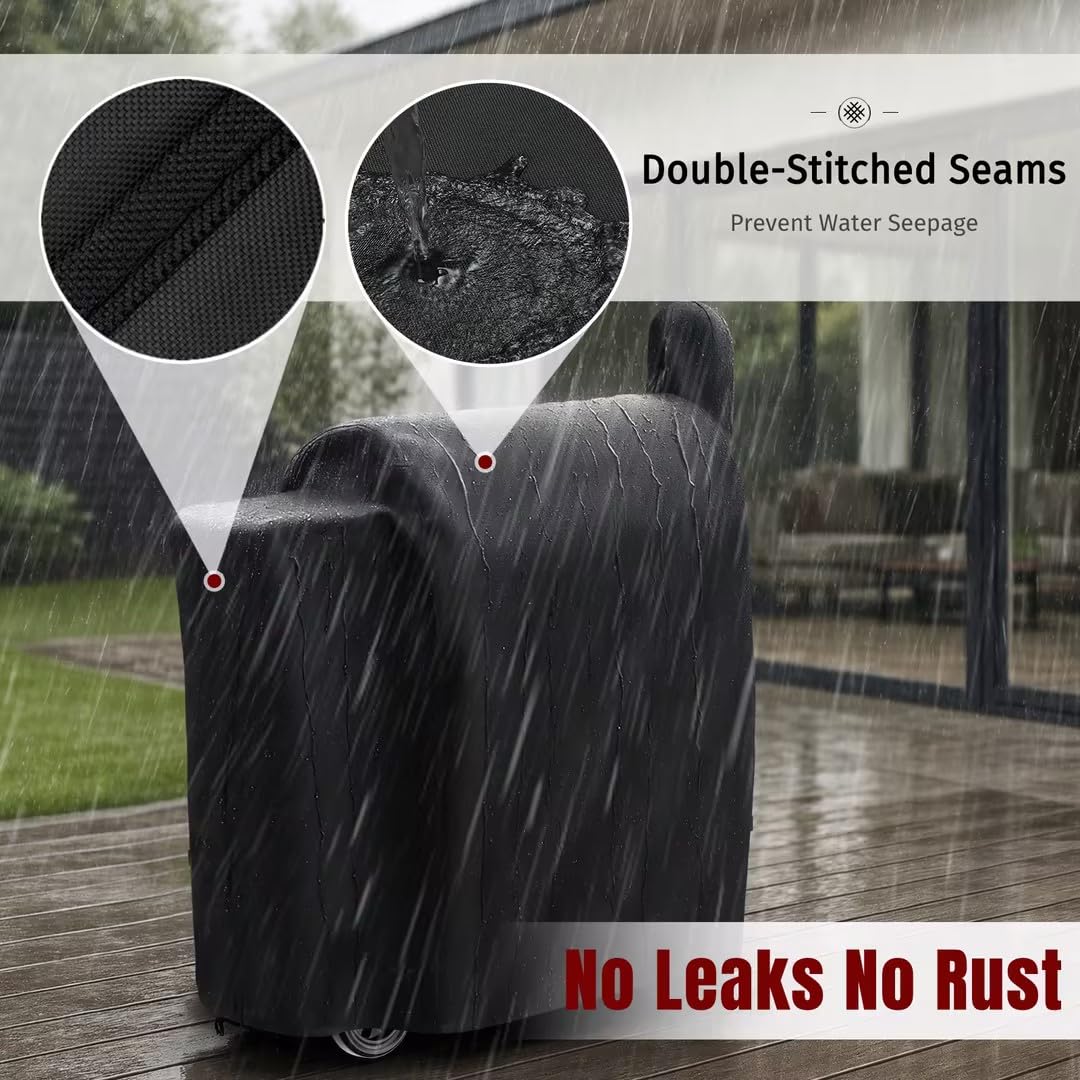 Drawstring bottom on SHINESTAR cover locks in place against wind