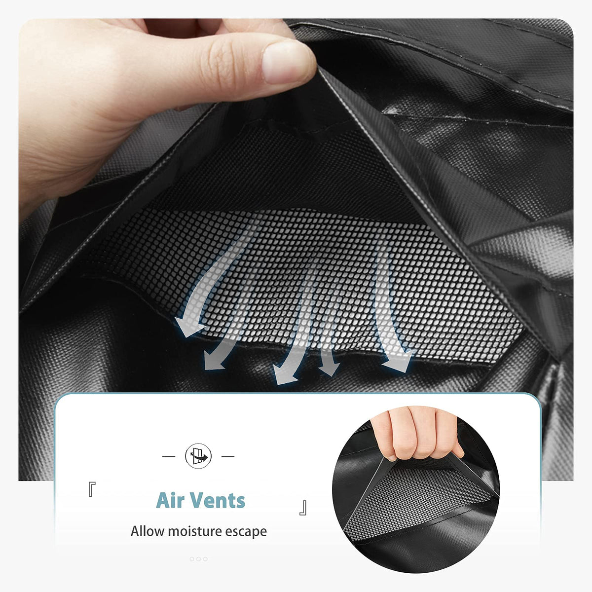 SHINESTAR grill cover provides waterproof protection during rain