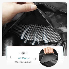 SHINESTAR grill cover provides waterproof protection during rain