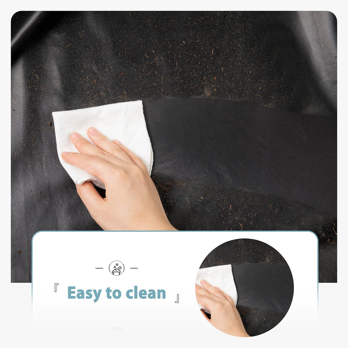 SHINESTAR grill cover features a smooth rubber exterior easy to wipe clean