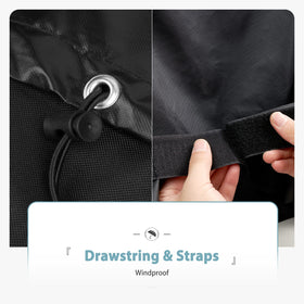 SHINESTAR grill cover shows top vents to promote moisture escape