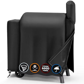 SHINESTAR grill cover for Traeger Pro 22 shows sturdy stitching for lasting durability