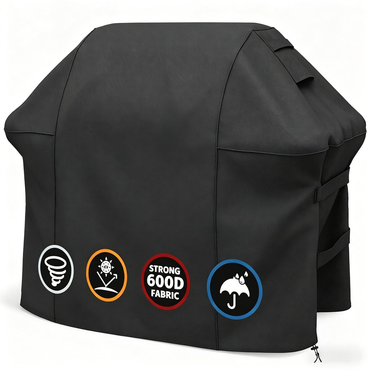 SHINESTAR grill cover for Weber Spirit 52-inch protects against rain and sun.