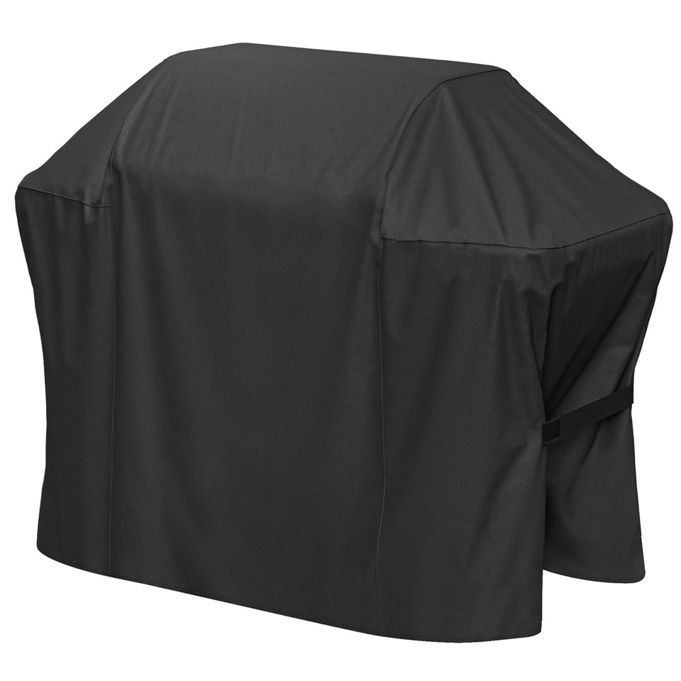 SHINESTAR waterproof grill cover protects Weber Spirit 52-inch from rain.