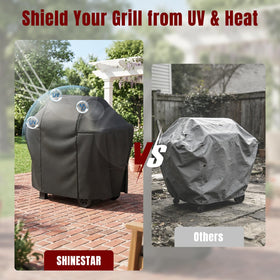 SHINESTAR PU surface is easy to wipe clean after grilling.