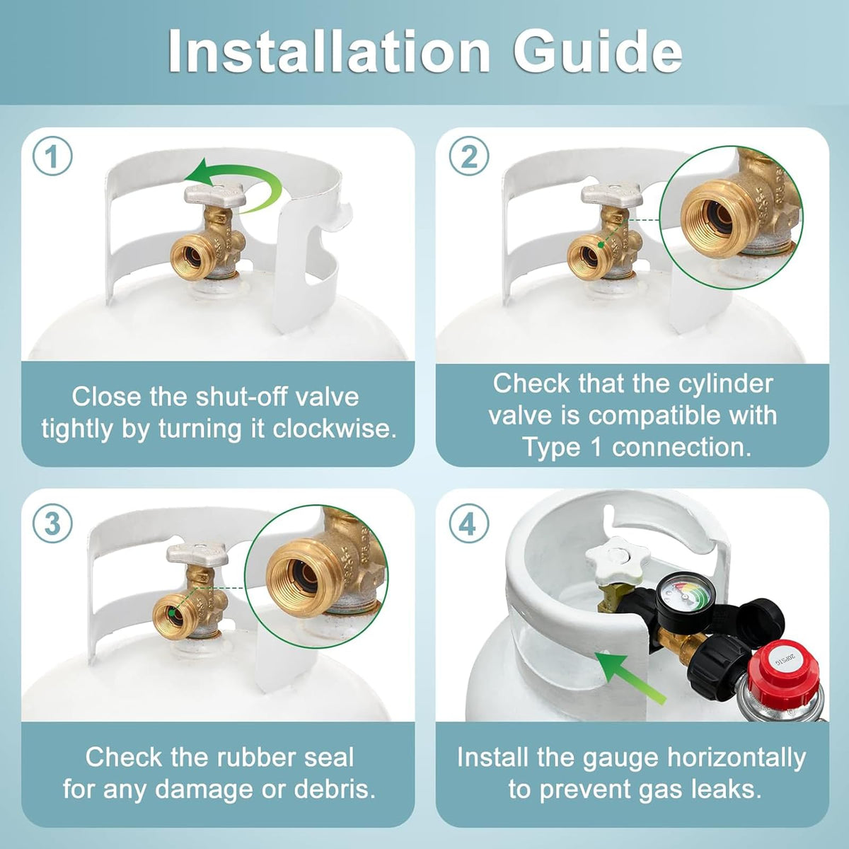 SHINESTAR leak-check guidance for propane hose