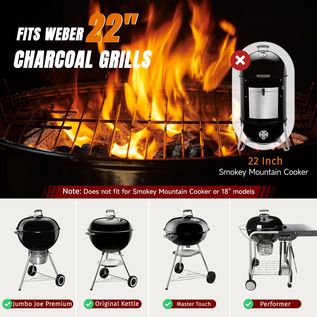 Premium stainless steel SHINESTAR grate delivers durable, long-lasting performance