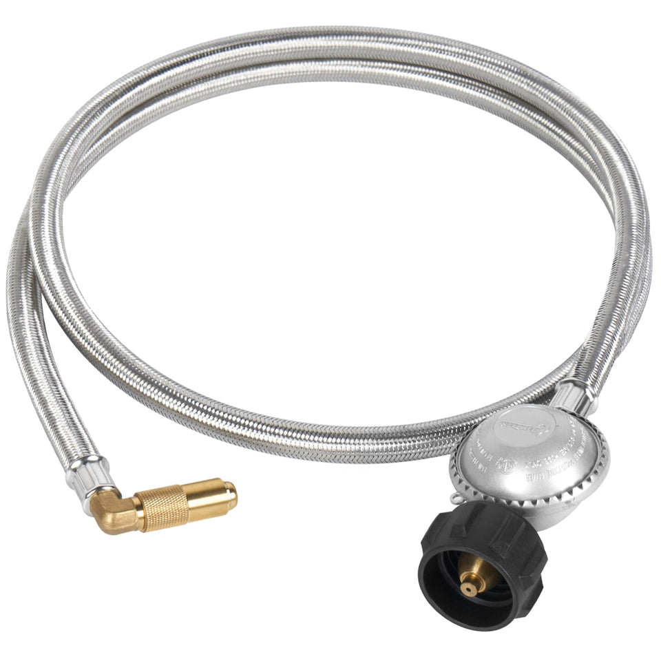 SHINESTAR propane adapter hose 5ft connects Blackstone griddles to larger tanks for extended cooking