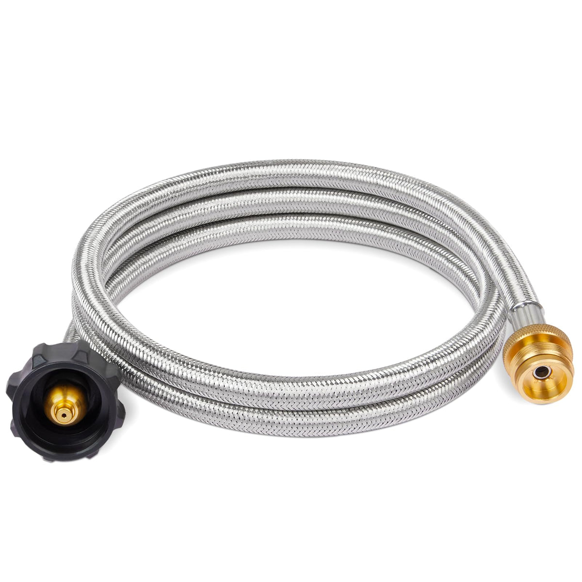 SHINESTAR propane hose adapter connects 1lb to 20lb tanks for extended cooking.