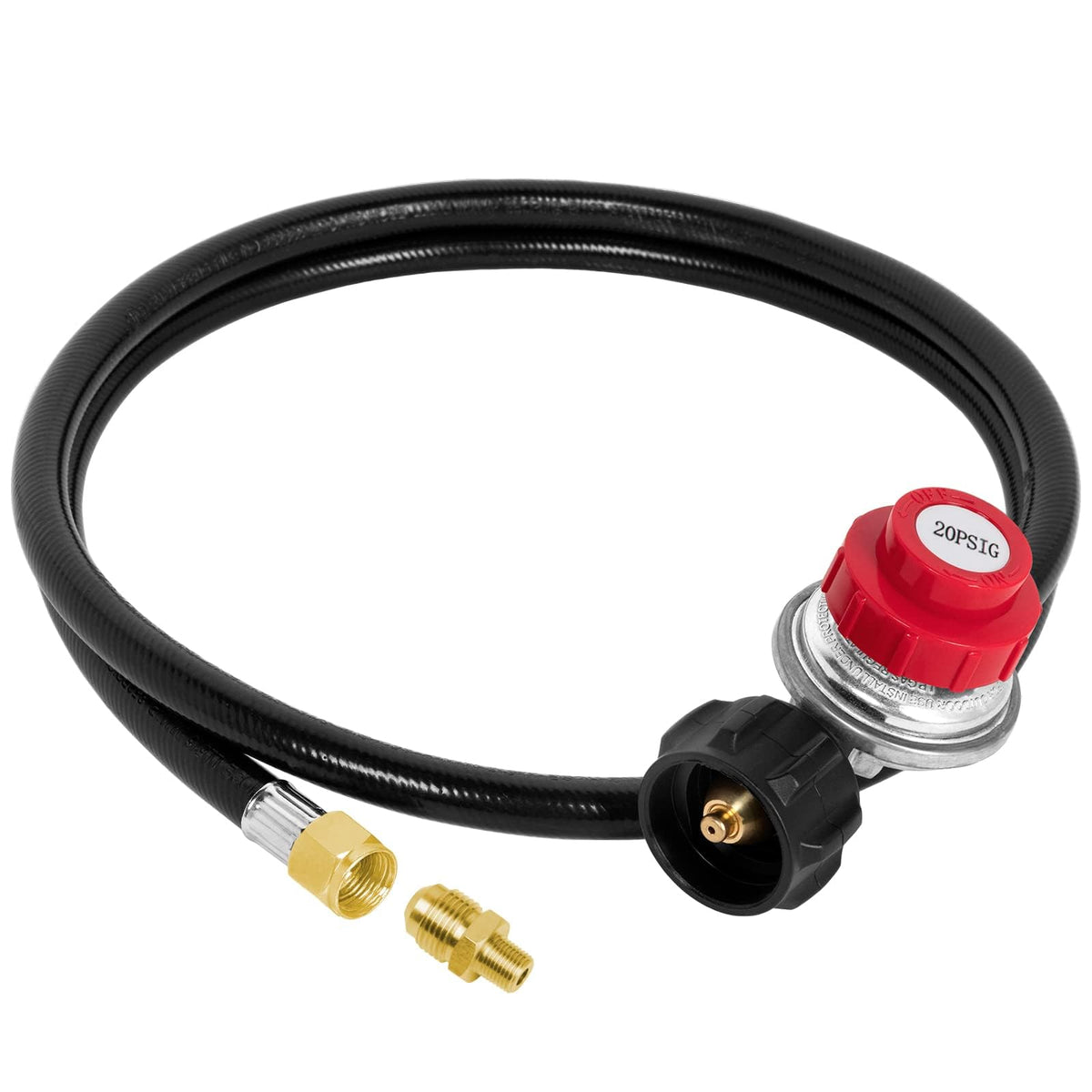 SHINESTAR regulator and hose assembly for precise flame control during outdoor cooking