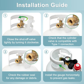 SHINESTAR safety tips and leak-test visuals for secure use