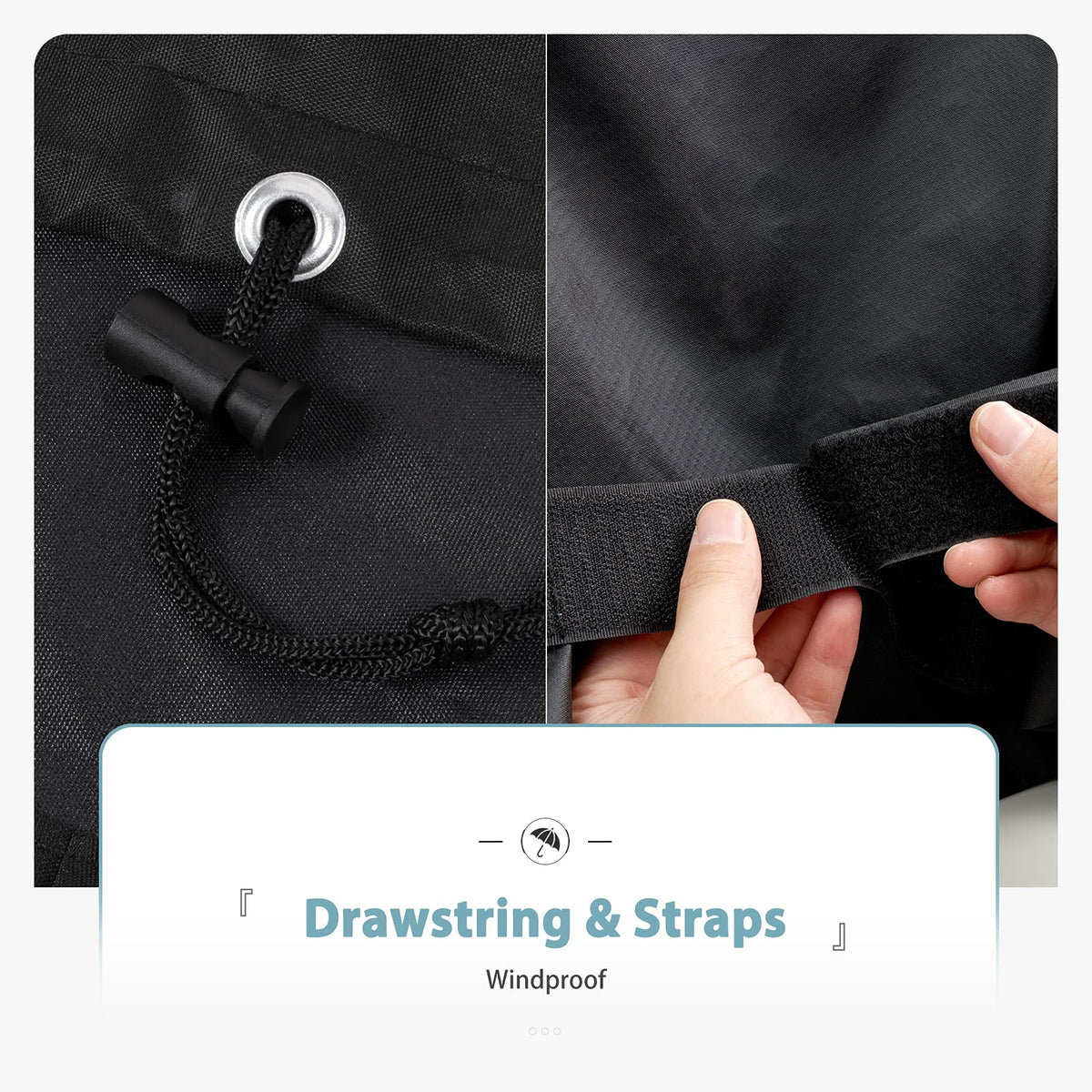 SHINESTAR upgraded material keeps the cover lightweight yet durable for outdoor use
