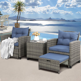 Shintenchi coffee table with weather-resistant frame for drinks
