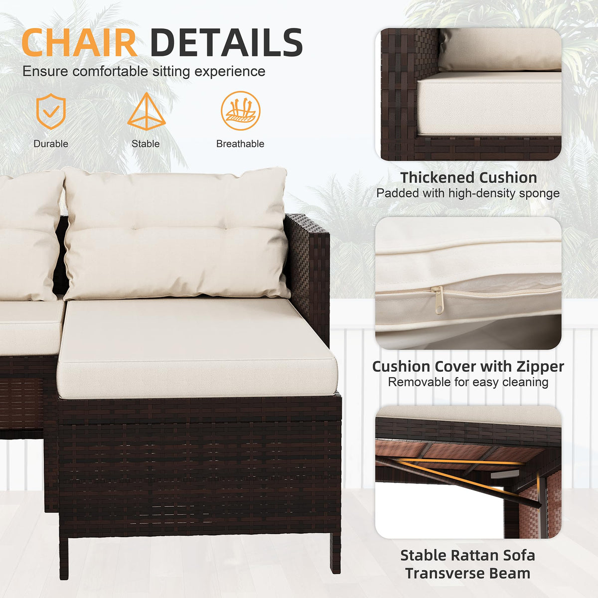 Shintenchi all-weather wicker, durable rattan weaving built to weather outdoor use.
