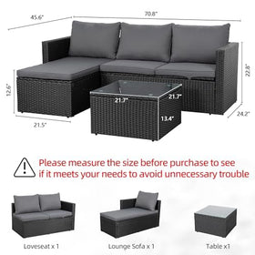 Shintenchi outdoor double sofa with cushions, ideal for two to three guests