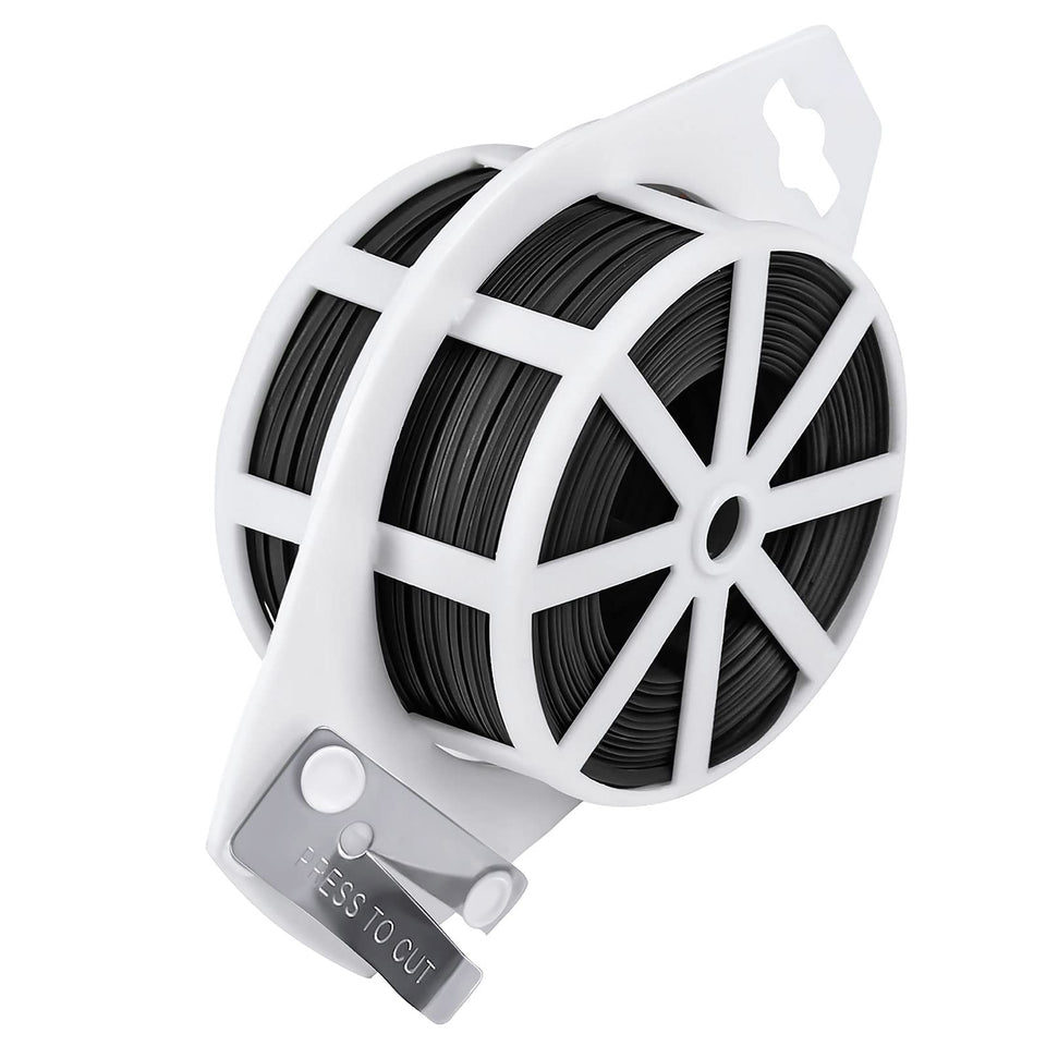 Shintop 328ft garden twist ties with cutter on reel for plant support