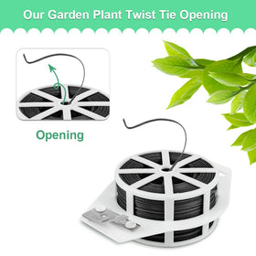 Shintop twist tie reel with built-in cutter for easy trimming
