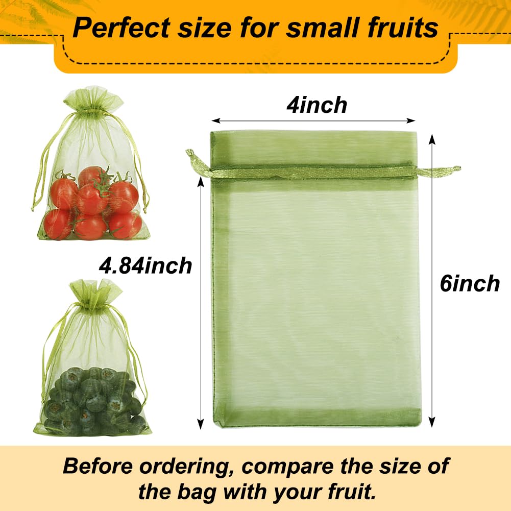 Shintop double-drawstring bag secures fruit against nibbling