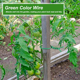 Shintop Garden Wire Green Coating demonstrates plant-friendly wrap and protection.