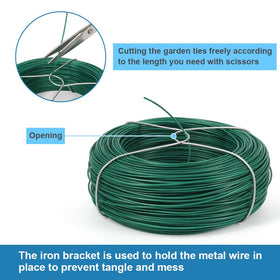 Shintop green plastic-coated wire tie is easy to cut