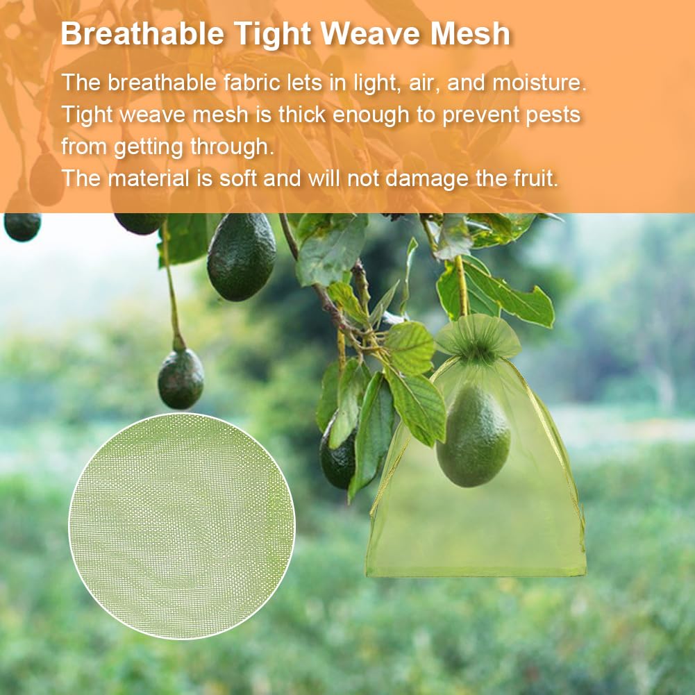 Shintop organza fruit bag is lightweight and breathable.
