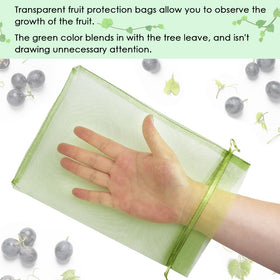 Shintop pest barrier mesh protecting garden peppers and fruit.