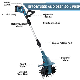 SHINTYOOL steel tines 4x12 set for durable soil work